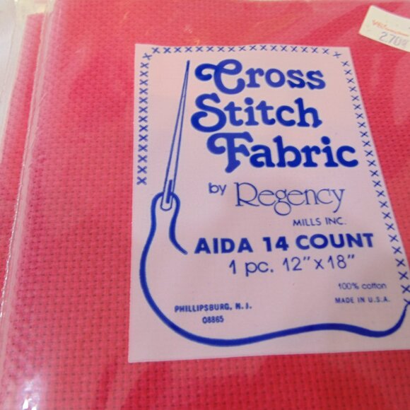 Lot of 5 Packs Aida Cloth 14 Count White Cross Stitch Fabric Craft Embroidery - Picture 3 of 4